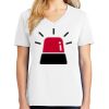1-DAY RUSH NO MINIMUM Ladies V-Neck Short Sleeve T-Shirt Thumbnail