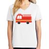 1-DAY RUSH NO MINIMUM Ladies V-Neck Short Sleeve T-Shirt Thumbnail
