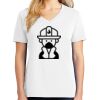 1-DAY RUSH NO MINIMUM Ladies V-Neck Short Sleeve T-Shirt Thumbnail