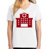 1-DAY RUSH NO MINIMUM Ladies V-Neck Short Sleeve T-Shirt Thumbnail