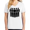 1-DAY RUSH NO MINIMUM Ladies V-Neck Short Sleeve T-Shirt Thumbnail