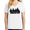 1-DAY RUSH NO MINIMUM Ladies V-Neck Short Sleeve T-Shirt Thumbnail