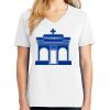 1-DAY RUSH NO MINIMUM Ladies V-Neck Short Sleeve T-Shirt Thumbnail