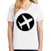 1-DAY RUSH NO MINIMUM Ladies V-Neck Short Sleeve T-Shirt Thumbnail