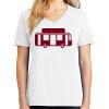 1-DAY RUSH NO MINIMUM Ladies V-Neck Short Sleeve T-Shirt Thumbnail
