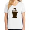 1-DAY RUSH NO MINIMUM Ladies V-Neck Short Sleeve T-Shirt Thumbnail