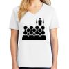 1-DAY RUSH NO MINIMUM Ladies V-Neck Short Sleeve T-Shirt Thumbnail