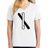 1-DAY RUSH NO MINIMUM Ladies V-Neck Short Sleeve T-Shirt Thumbnail