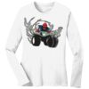 1-DAY RUSH NO MINIMUM Ladies Long Sleeve Crew Neck T-Shirt Thumbnail