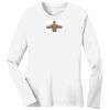 1-DAY RUSH NO MINIMUM Ladies Long Sleeve Crew Neck T-Shirt Thumbnail