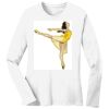 1-DAY RUSH NO MINIMUM Ladies Long Sleeve Crew Neck T-Shirt Thumbnail