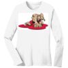 1-DAY RUSH NO MINIMUM Ladies Long Sleeve Crew Neck T-Shirt Thumbnail