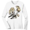 1-DAY RUSH NO MINIMUM Ladies Long Sleeve Crew Neck T-Shirt Thumbnail