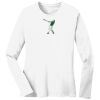 1-DAY RUSH NO MINIMUM Ladies Long Sleeve Crew Neck T-Shirt Thumbnail