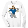 1-DAY RUSH NO MINIMUM Ladies Long Sleeve Crew Neck T-Shirt Thumbnail