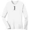 1-DAY RUSH NO MINIMUM Ladies Long Sleeve Crew Neck T-Shirt Thumbnail