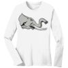 1-DAY RUSH NO MINIMUM Ladies Long Sleeve Crew Neck T-Shirt Thumbnail
