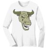 1-DAY RUSH NO MINIMUM Ladies Long Sleeve Crew Neck T-Shirt Thumbnail