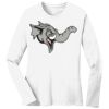 1-DAY RUSH NO MINIMUM Ladies Long Sleeve Crew Neck T-Shirt Thumbnail