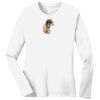 1-DAY RUSH NO MINIMUM Ladies Long Sleeve Crew Neck T-Shirt Thumbnail