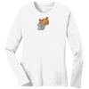 1-DAY RUSH NO MINIMUM Ladies Long Sleeve Crew Neck T-Shirt Thumbnail