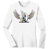 1-DAY RUSH NO MINIMUM Ladies Long Sleeve Crew Neck T-Shirt Thumbnail