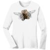 1-DAY RUSH NO MINIMUM Ladies Long Sleeve Crew Neck T-Shirt Thumbnail