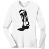 1-DAY RUSH NO MINIMUM Ladies Long Sleeve Crew Neck T-Shirt Thumbnail