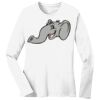 1-DAY RUSH NO MINIMUM Ladies Long Sleeve Crew Neck T-Shirt Thumbnail