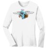 1-DAY RUSH NO MINIMUM Ladies Long Sleeve Crew Neck T-Shirt Thumbnail
