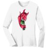 1-DAY RUSH NO MINIMUM Ladies Long Sleeve Crew Neck T-Shirt Thumbnail