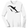 1-DAY RUSH NO MINIMUM Ladies Long Sleeve Crew Neck T-Shirt Thumbnail