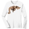 1-DAY RUSH NO MINIMUM Ladies Long Sleeve Crew Neck T-Shirt Thumbnail