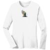 1-DAY RUSH NO MINIMUM Ladies Long Sleeve Crew Neck T-Shirt Thumbnail