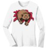 1-DAY RUSH NO MINIMUM Ladies Long Sleeve Crew Neck T-Shirt Thumbnail