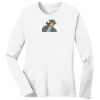 1-DAY RUSH NO MINIMUM Ladies Long Sleeve Crew Neck T-Shirt Thumbnail