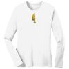 1-DAY RUSH NO MINIMUM Ladies Long Sleeve Crew Neck T-Shirt Thumbnail