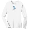 1-DAY RUSH NO MINIMUM Ladies Long Sleeve Crew Neck T-Shirt Thumbnail