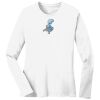 1-DAY RUSH NO MINIMUM Ladies Long Sleeve Crew Neck T-Shirt Thumbnail