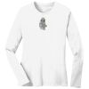 1-DAY RUSH NO MINIMUM Ladies Long Sleeve Crew Neck T-Shirt Thumbnail