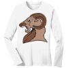 1-DAY RUSH NO MINIMUM Ladies Long Sleeve Crew Neck T-Shirt Thumbnail