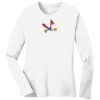 1-DAY RUSH NO MINIMUM Ladies Long Sleeve Crew Neck T-Shirt Thumbnail