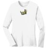 1-DAY RUSH NO MINIMUM Ladies Long Sleeve Crew Neck T-Shirt Thumbnail