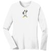 1-DAY RUSH NO MINIMUM Ladies Long Sleeve Crew Neck T-Shirt Thumbnail