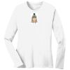 1-DAY RUSH NO MINIMUM Ladies Long Sleeve Crew Neck T-Shirt Thumbnail