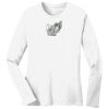 1-DAY RUSH NO MINIMUM Ladies Long Sleeve Crew Neck T-Shirt Thumbnail