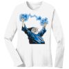 1-DAY RUSH NO MINIMUM Ladies Long Sleeve Crew Neck T-Shirt Thumbnail
