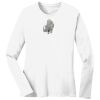 1-DAY RUSH NO MINIMUM Ladies Long Sleeve Crew Neck T-Shirt Thumbnail