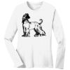 1-DAY RUSH NO MINIMUM Ladies Long Sleeve Crew Neck T-Shirt Thumbnail