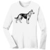 1-DAY RUSH NO MINIMUM Ladies Long Sleeve Crew Neck T-Shirt Thumbnail